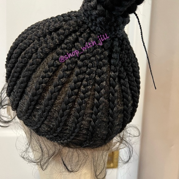 30” Synthetic High Ponytail Cornrow Box braids All Lace Cap It#KA - Picture 6 of 16
